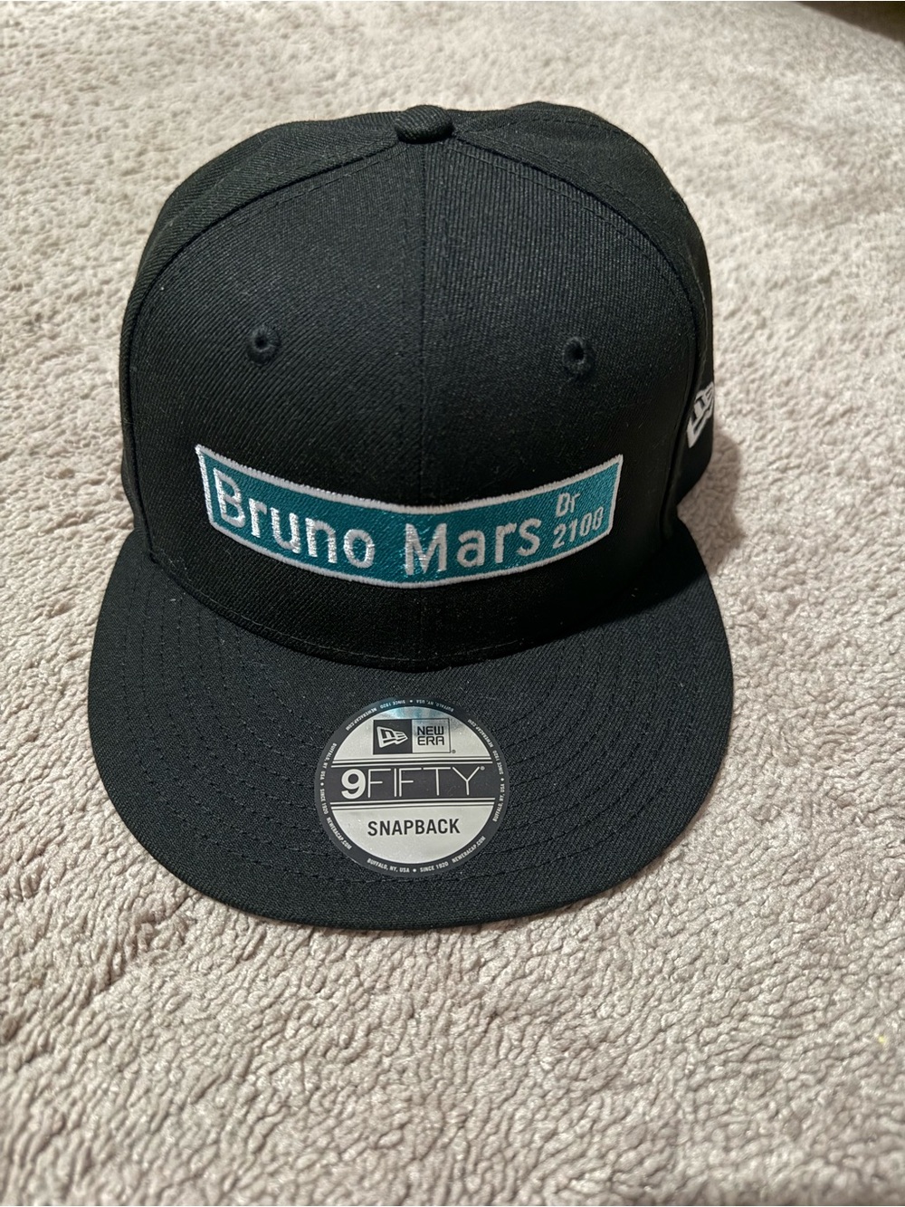 Bruno Mars Dr Las Vegas Street Naming New Era 9FIFTY Snapback Hat Cap Rare Black